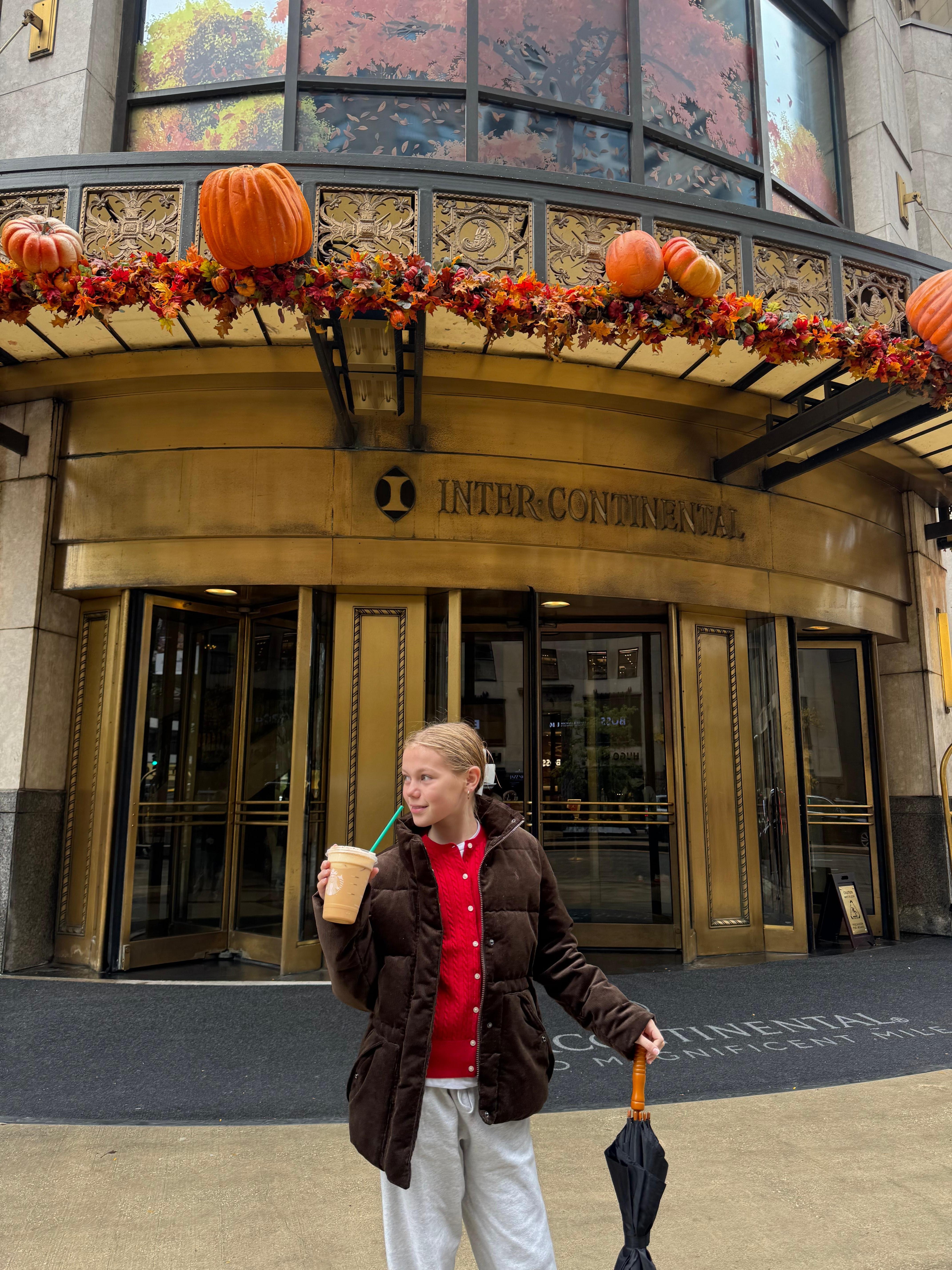 Me in front the Intercontinential hotel! 