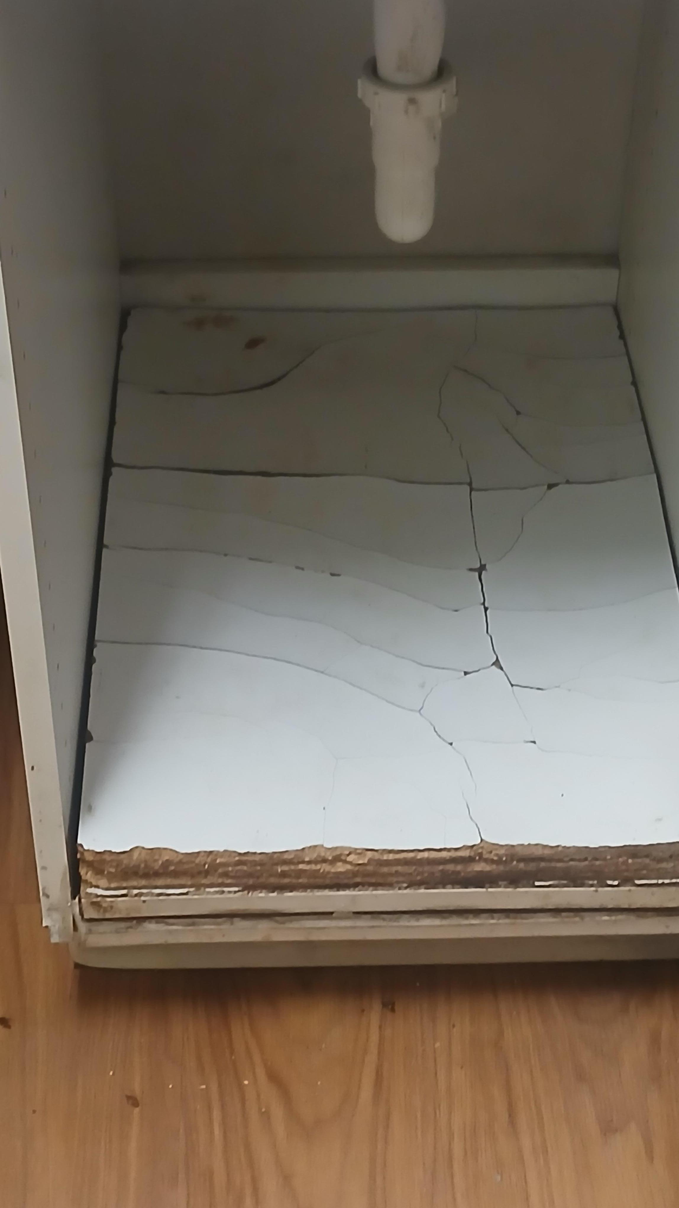 Broken cabinetry