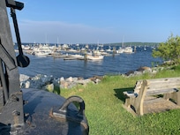 View of the harbor near the hotel.