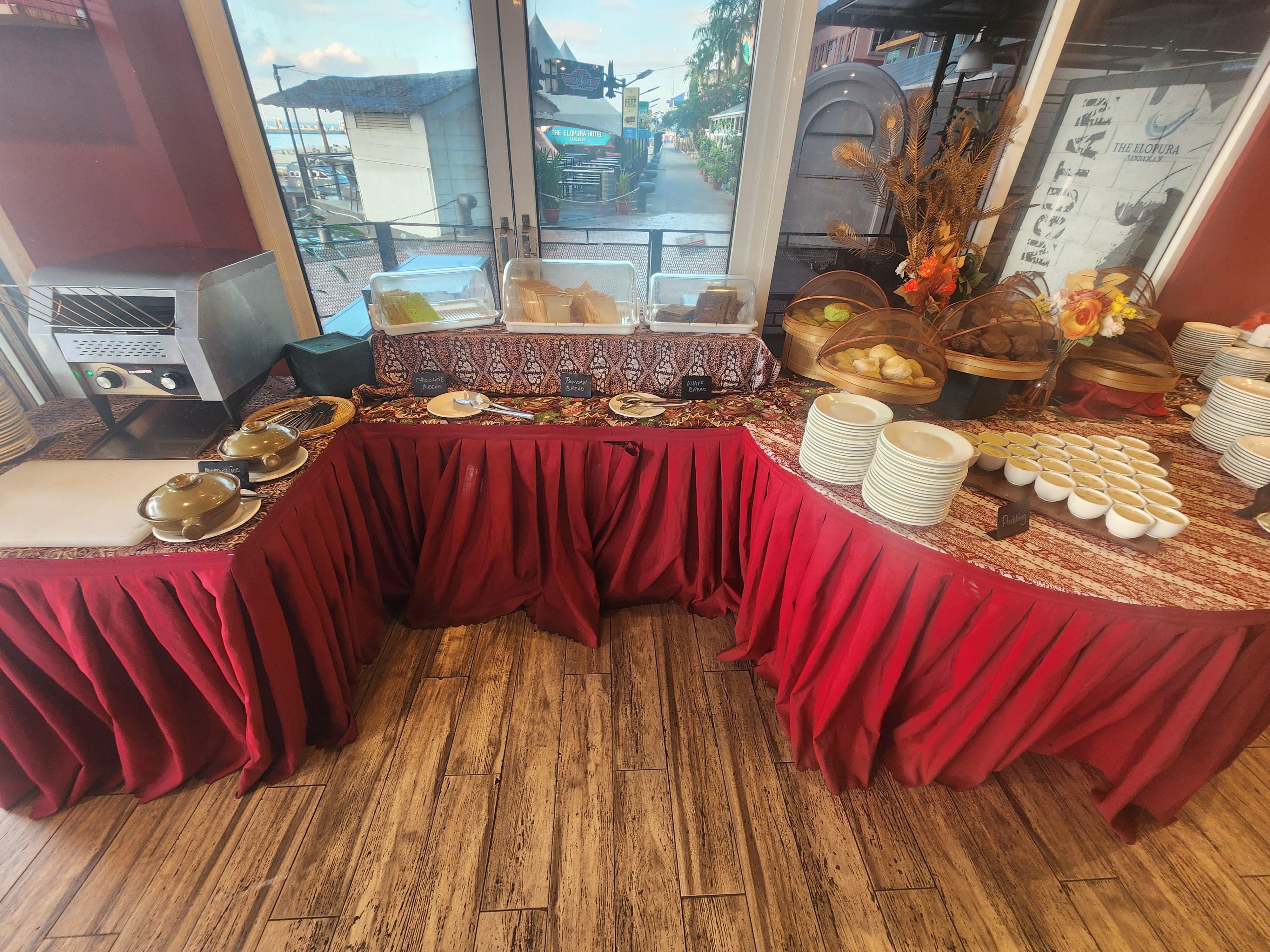 Part of breakfast buffet