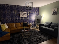 Living room ambiance at night!