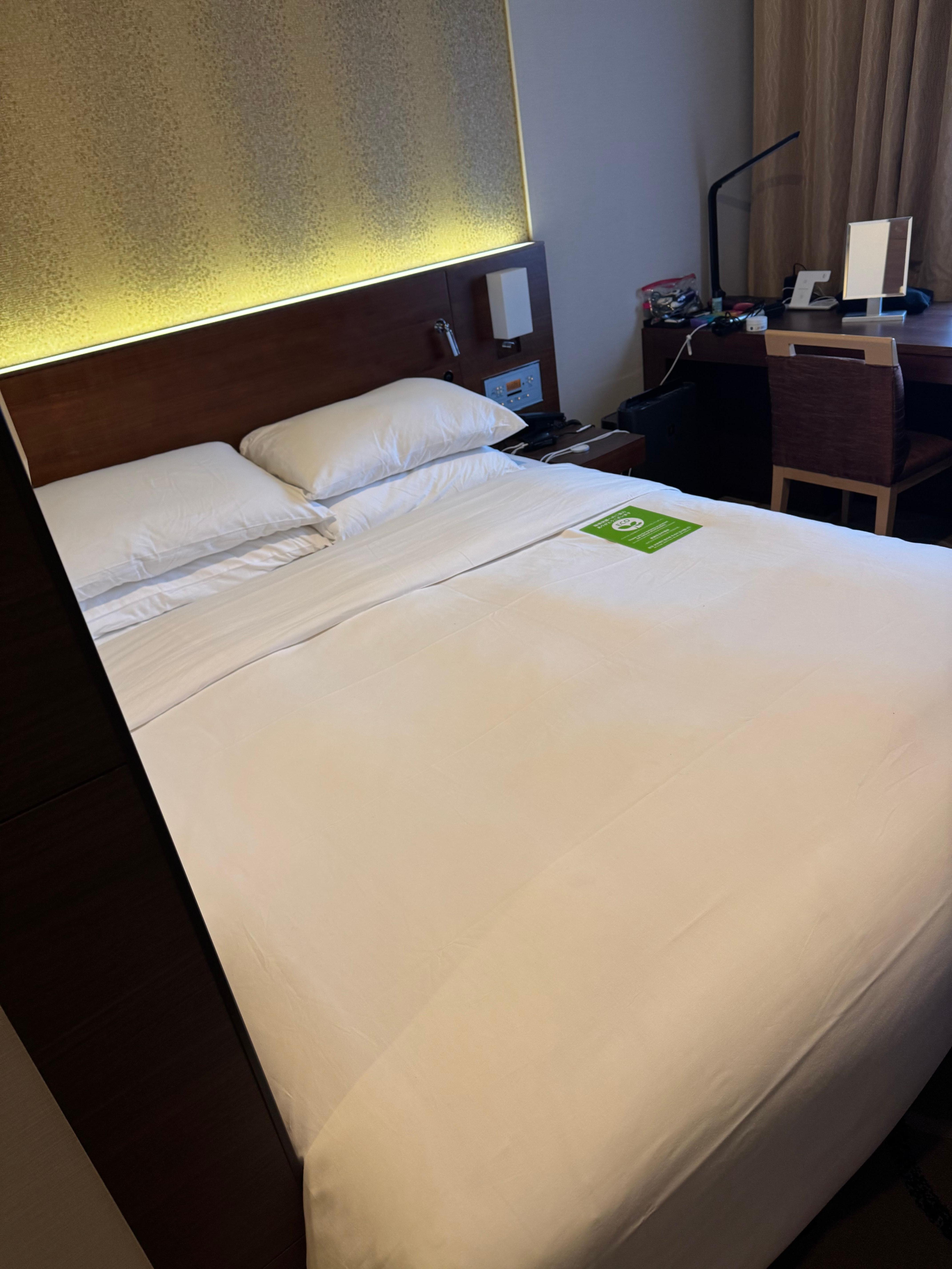 No space round the bed and no sitting area 