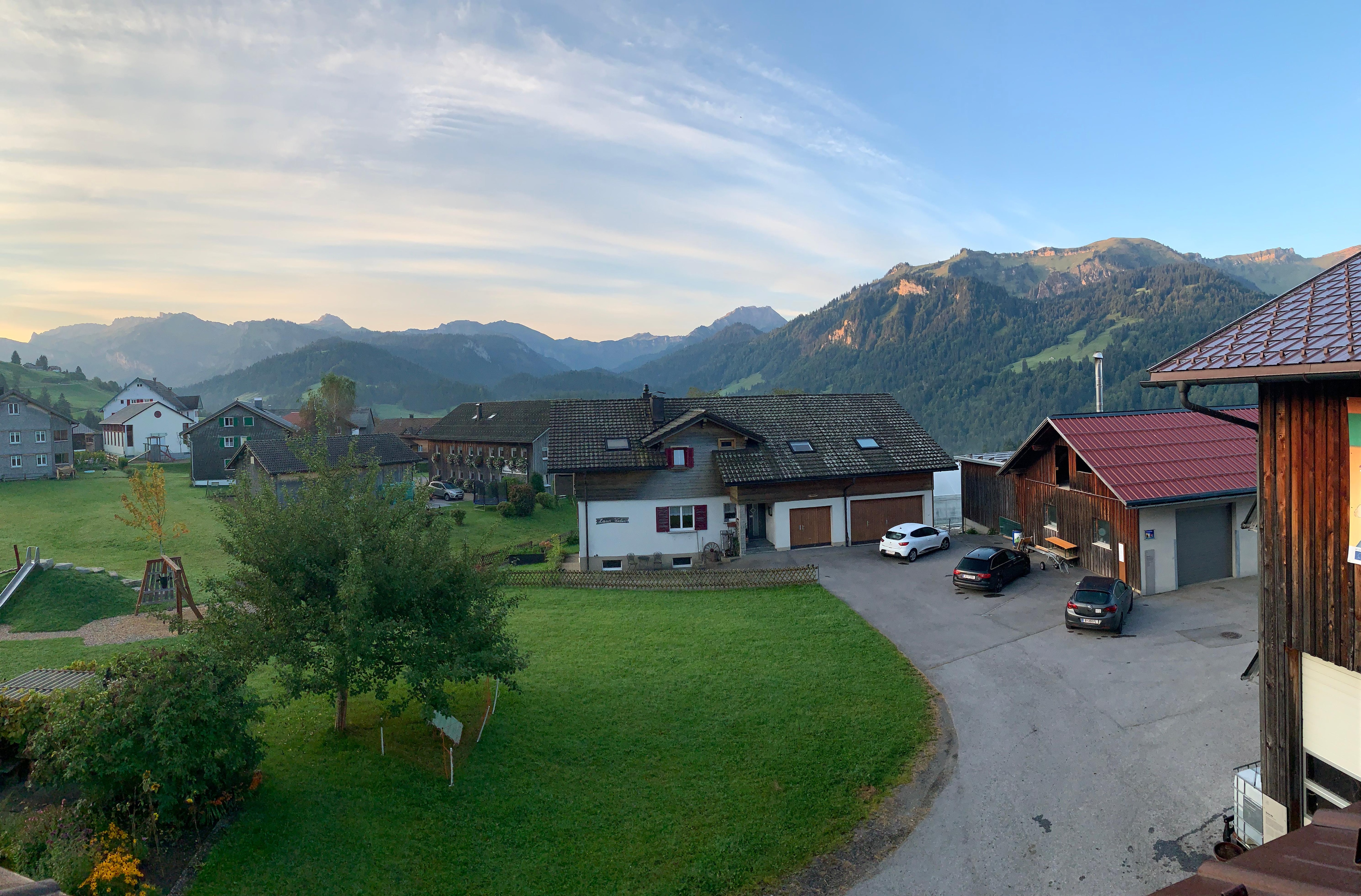 Aussicht vom Balkon