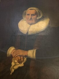 The Watchful Lady at the Entry of the Hotel Vondel Garden