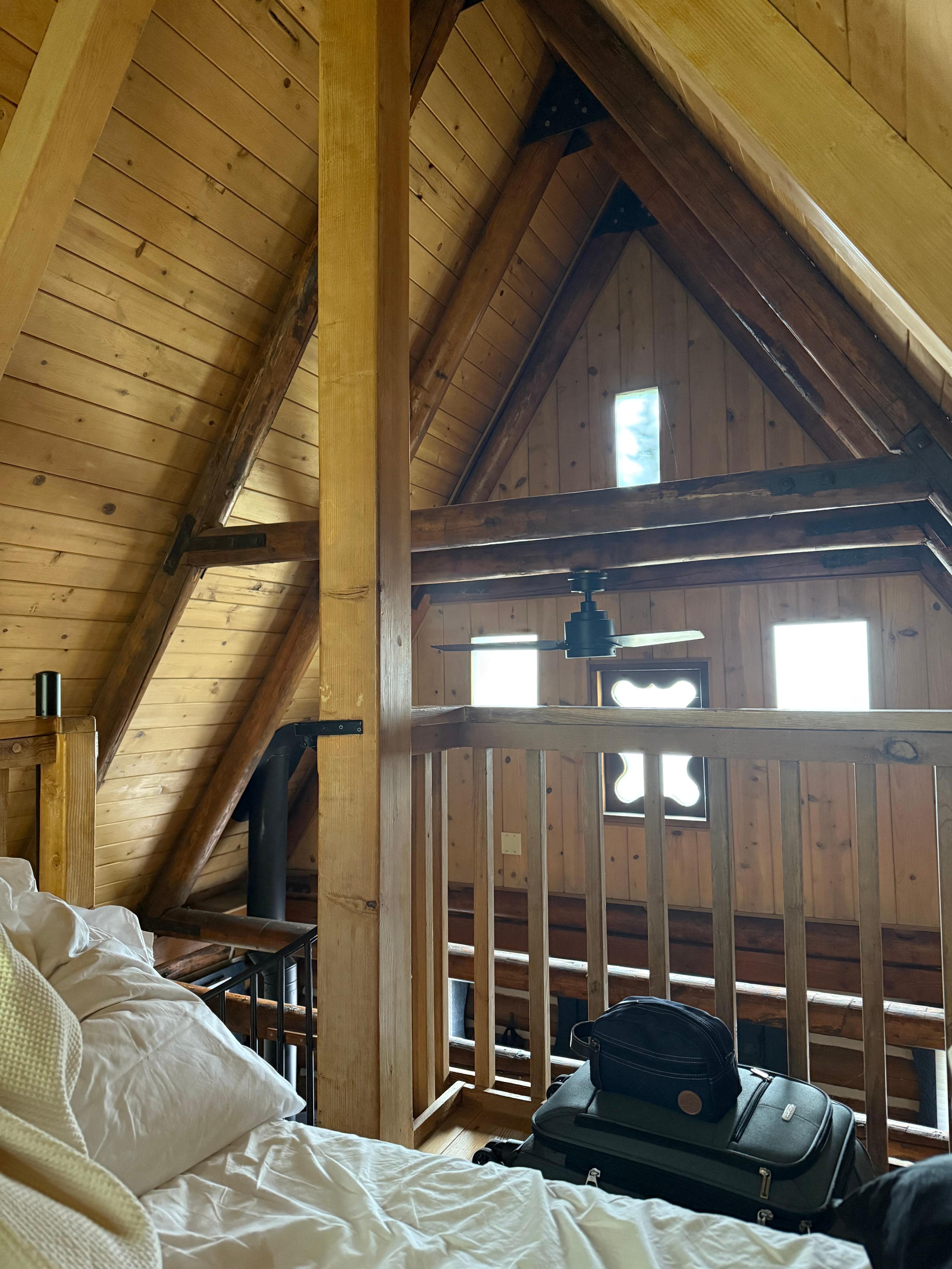 View from bed in the loft 