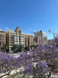 Photo prise du balcon de notre chambre.