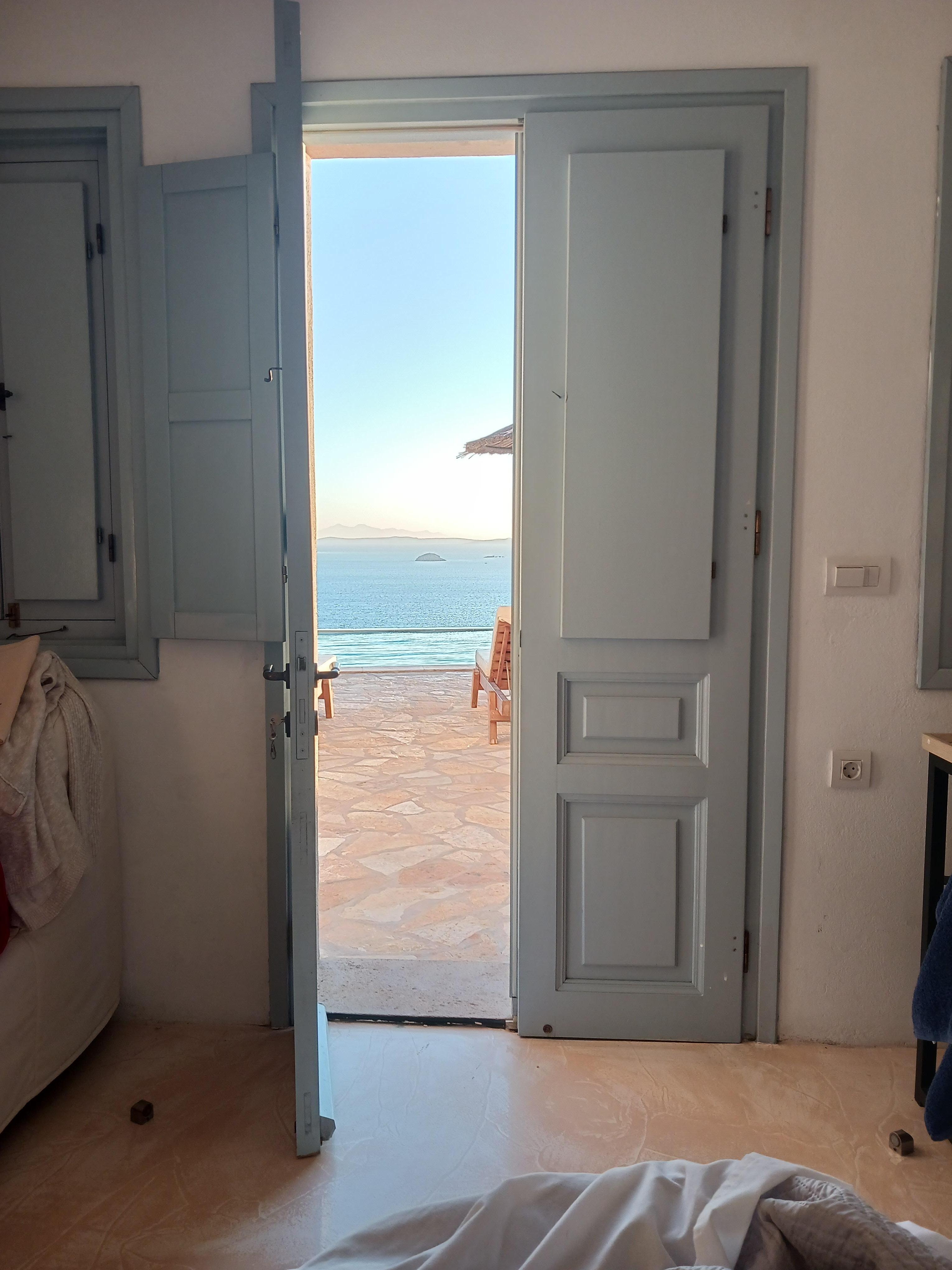 View fom bed. Rlaxing