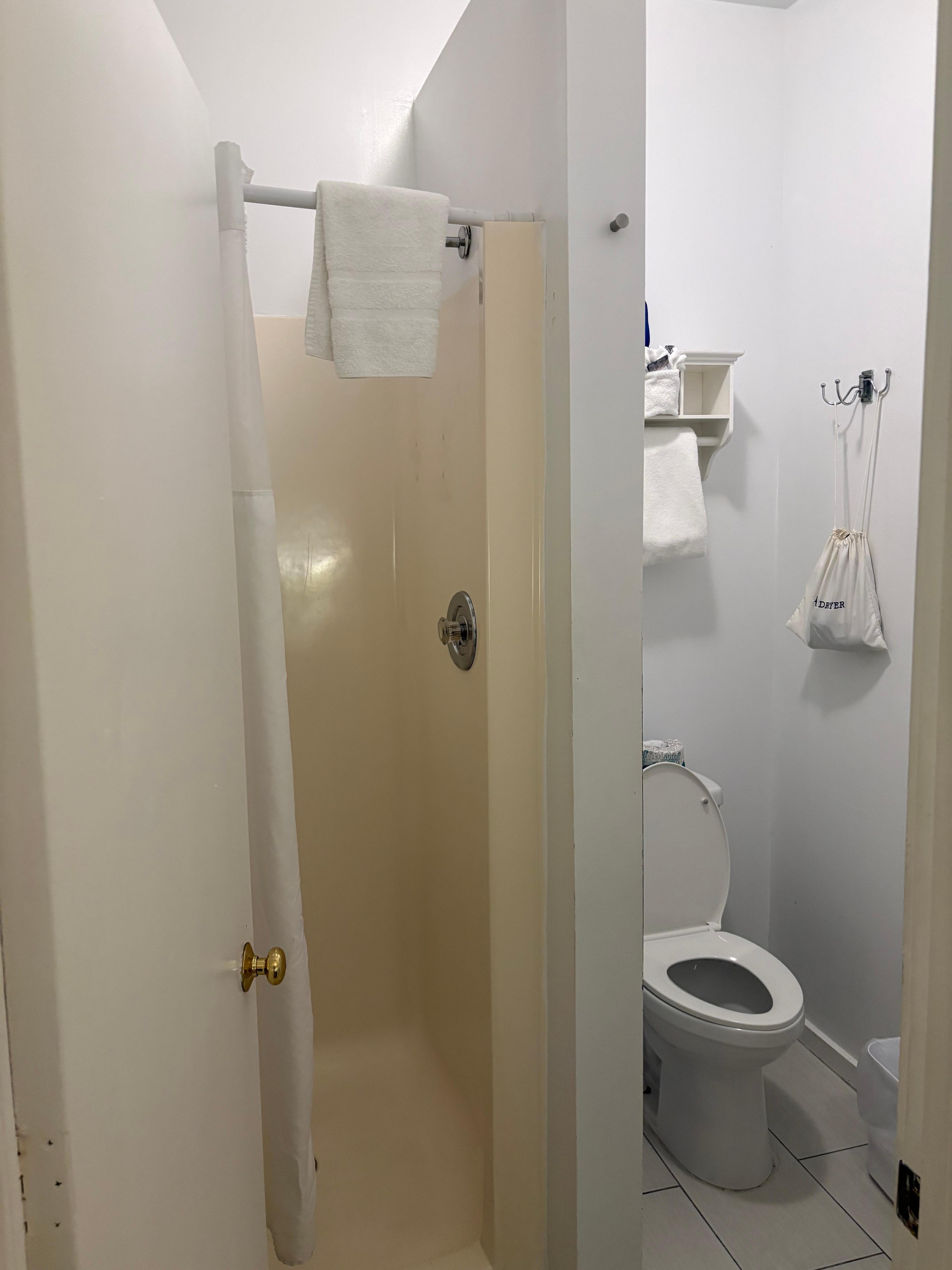 Very tiny bathroom,  sink had no room to put your toothbrush down. 