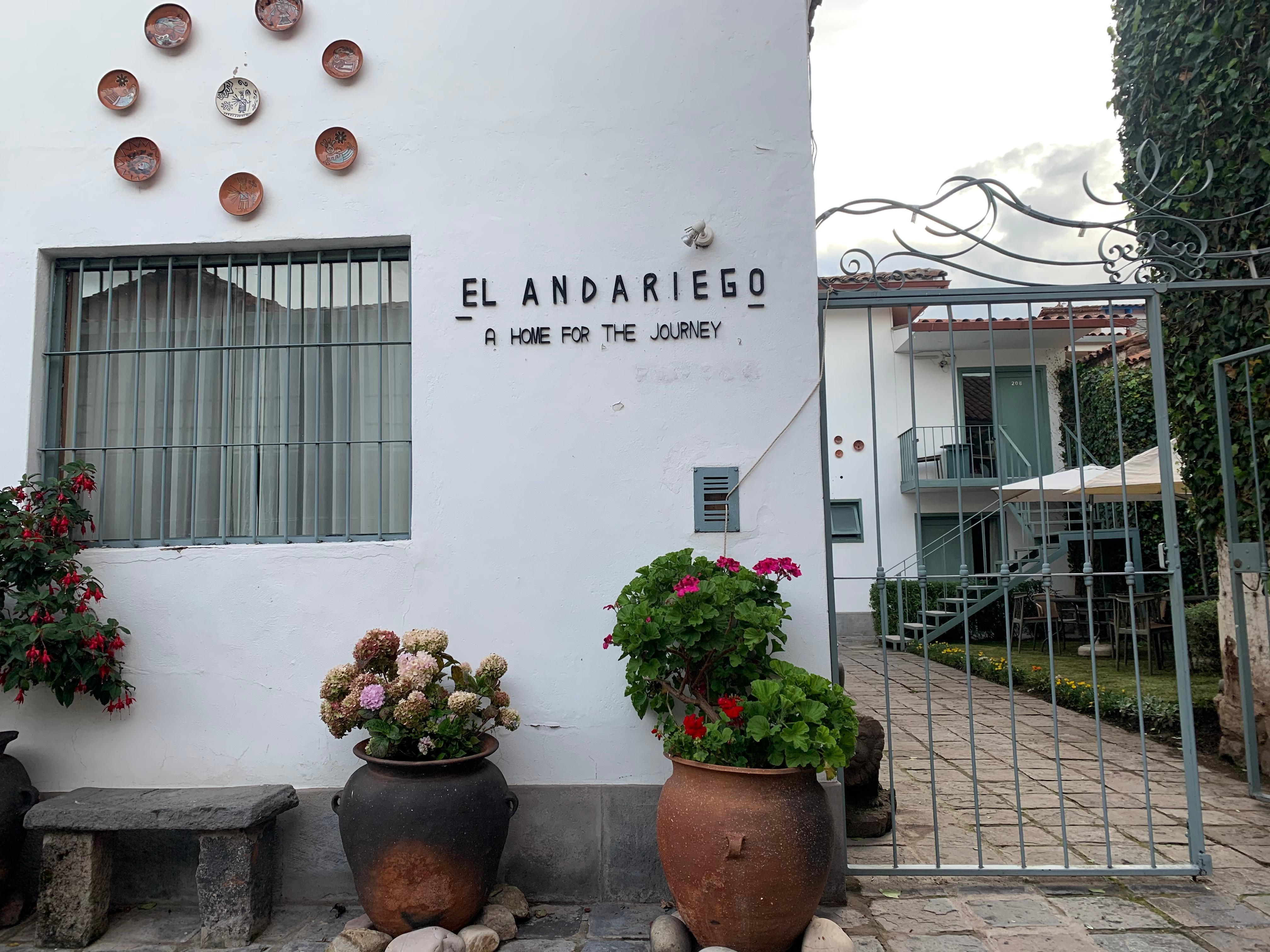 Entrance of the hotel