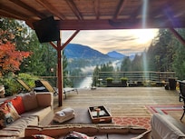 Morning view from the master bedroom.