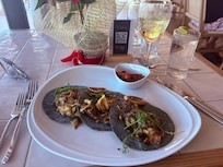 Pork belly tacos at privilege 👌🏾