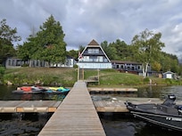 Dock for boats and bass fishing