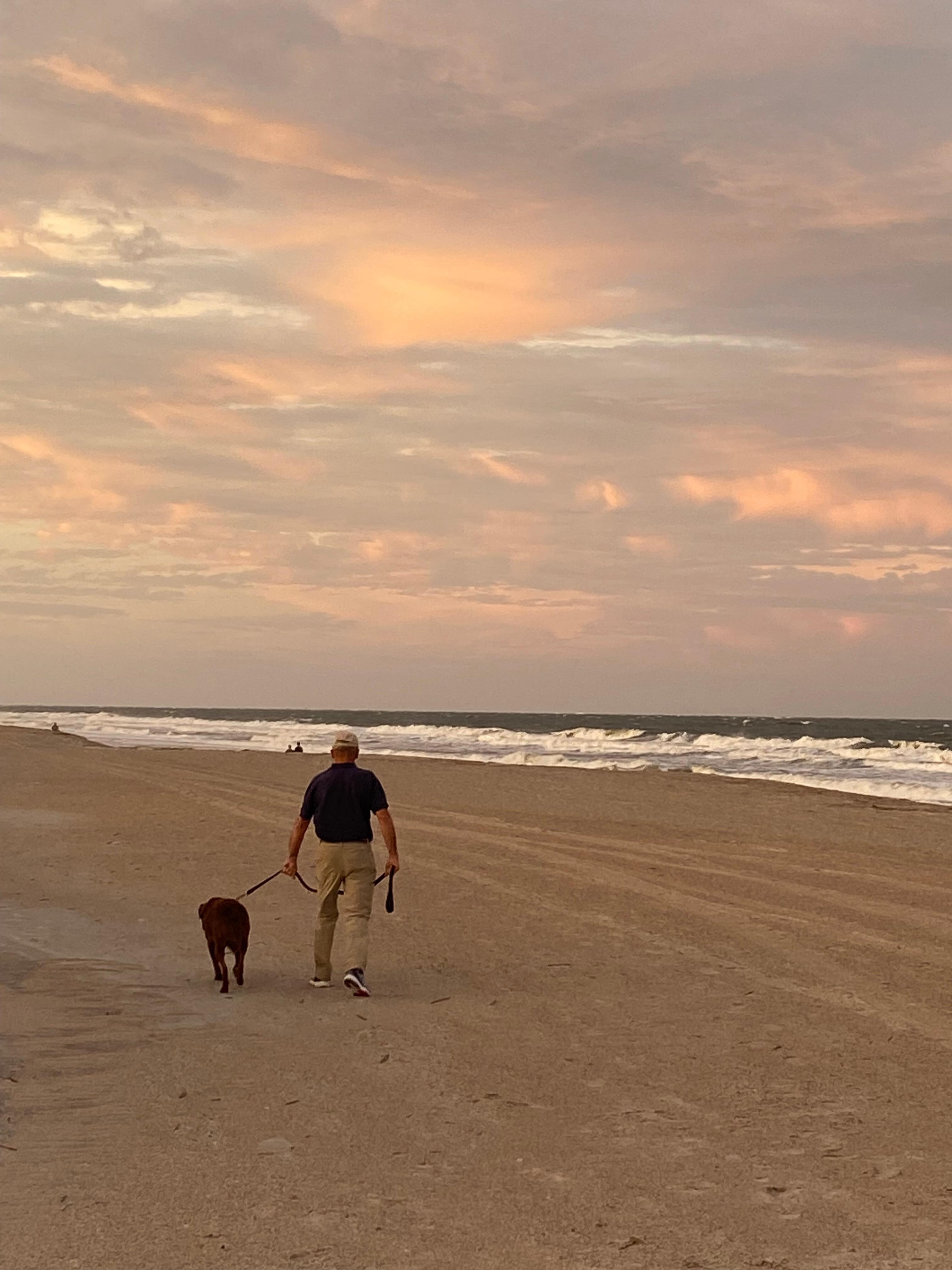 Beautiful dog friendly beach. 