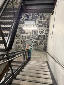 Stairway art.