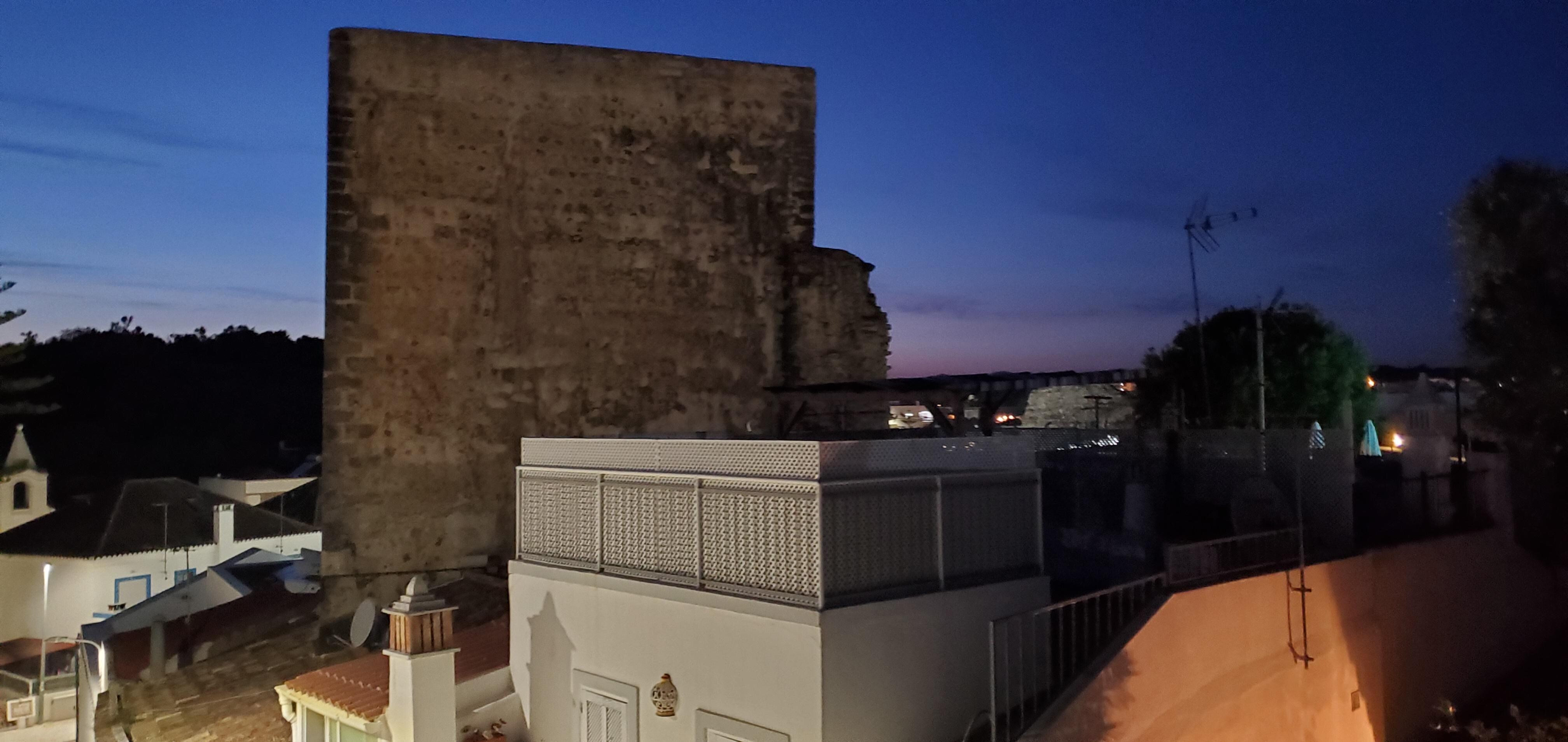 Evening view from the outdoor patio