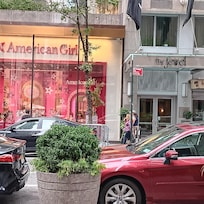 The front entrance steps away from Rockefeller Center.