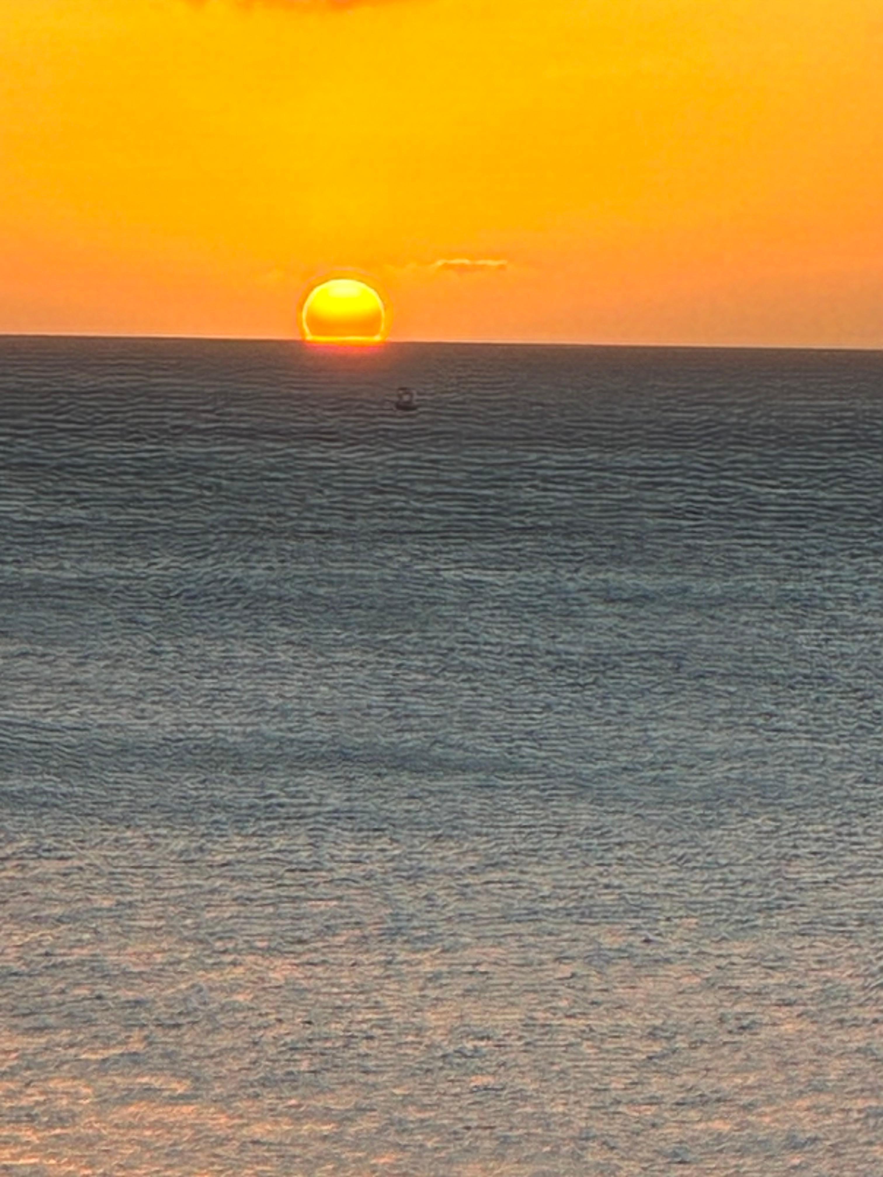 Sunset from our balcony. 