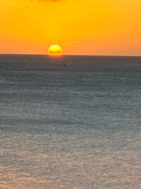 Sunset from our balcony.