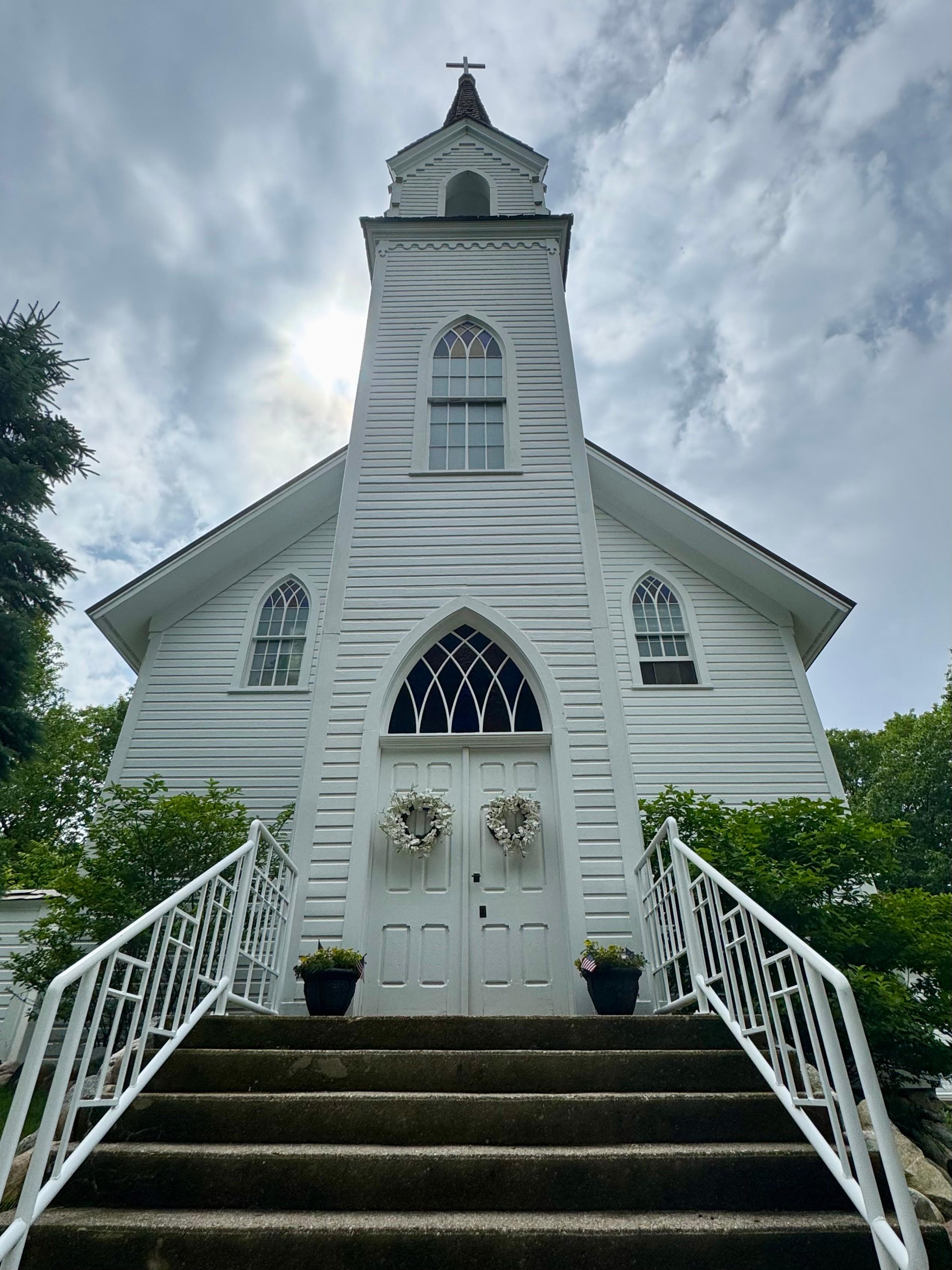 Community church and native American historical landmark