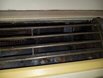 Picture of inside of heat AC system rust and corrosion