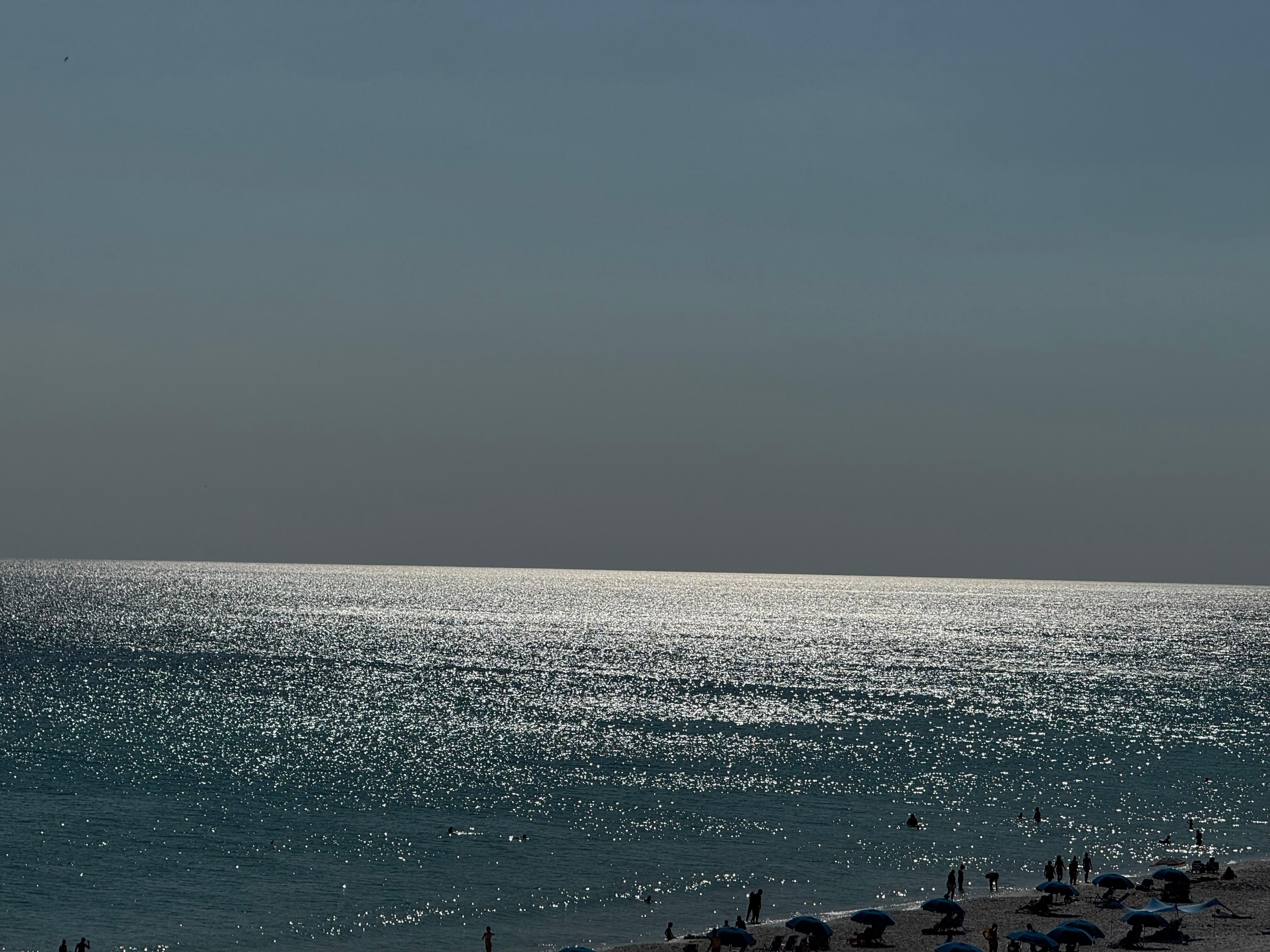 Romantic evening from the balcony 