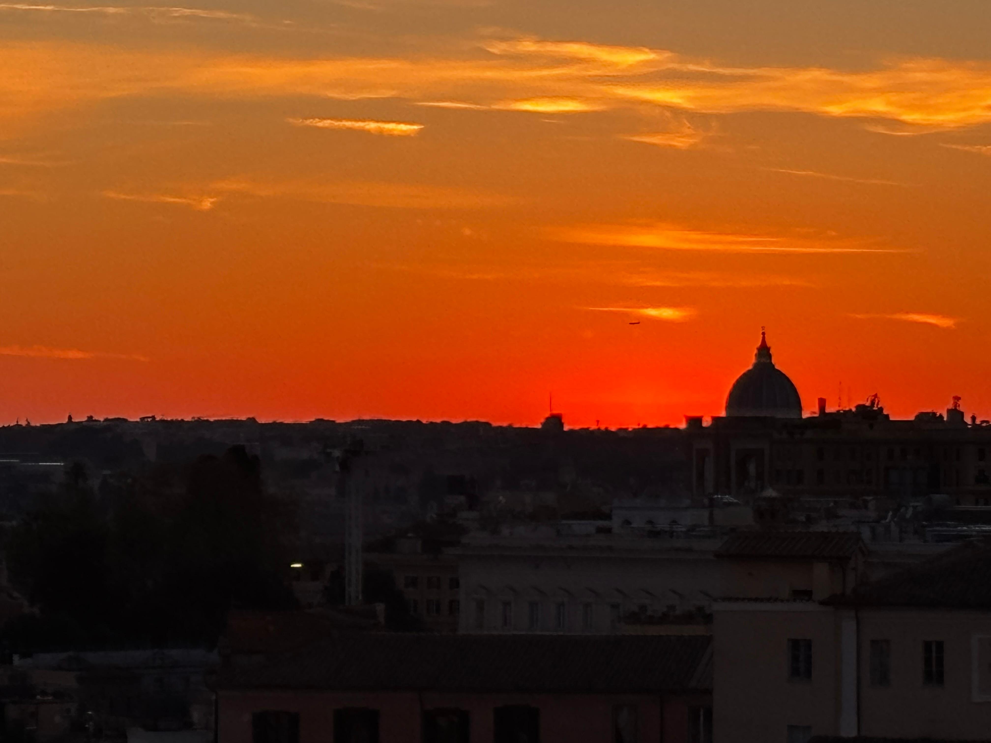 The view from the room. 