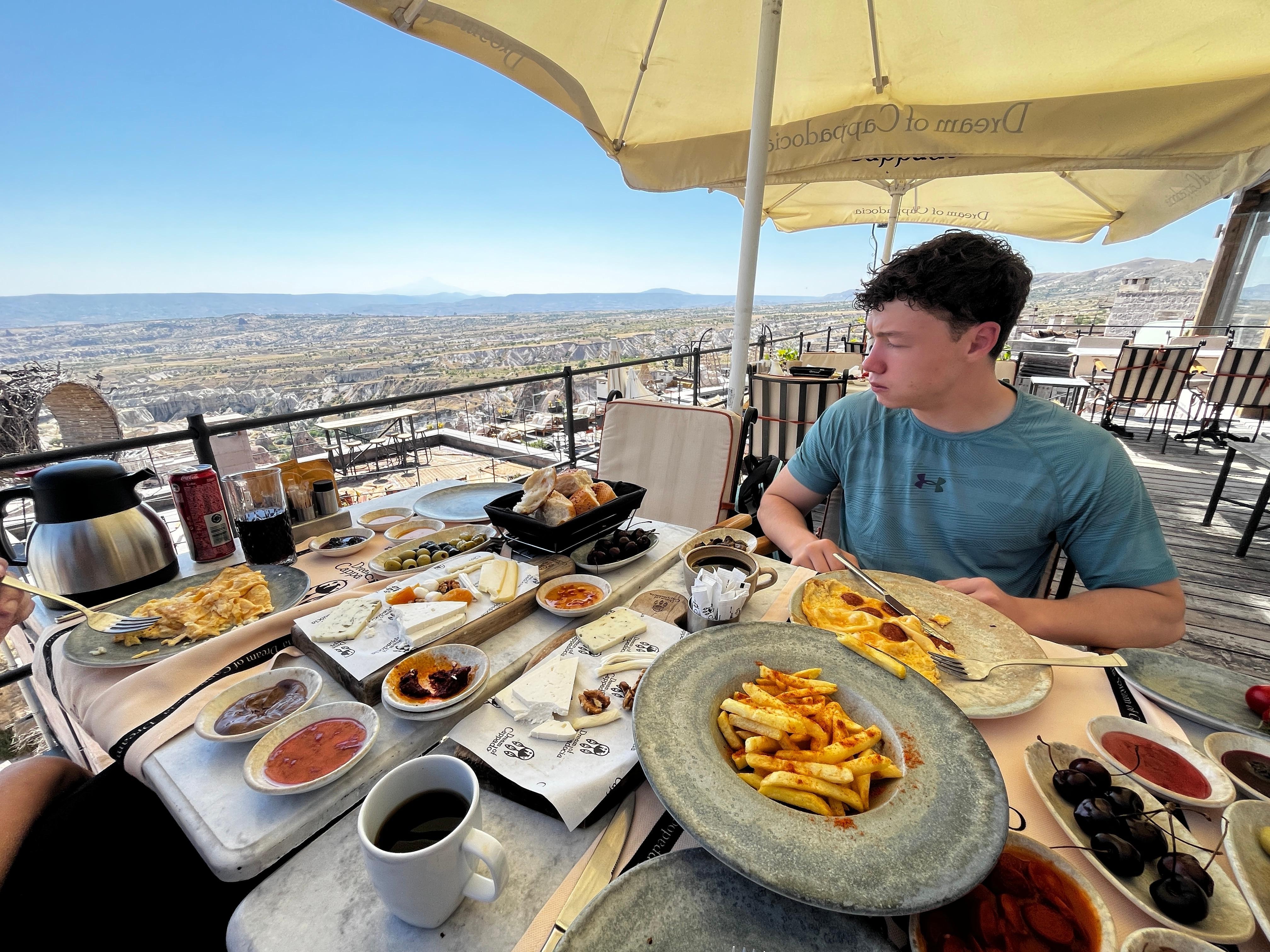 Many breakfast options