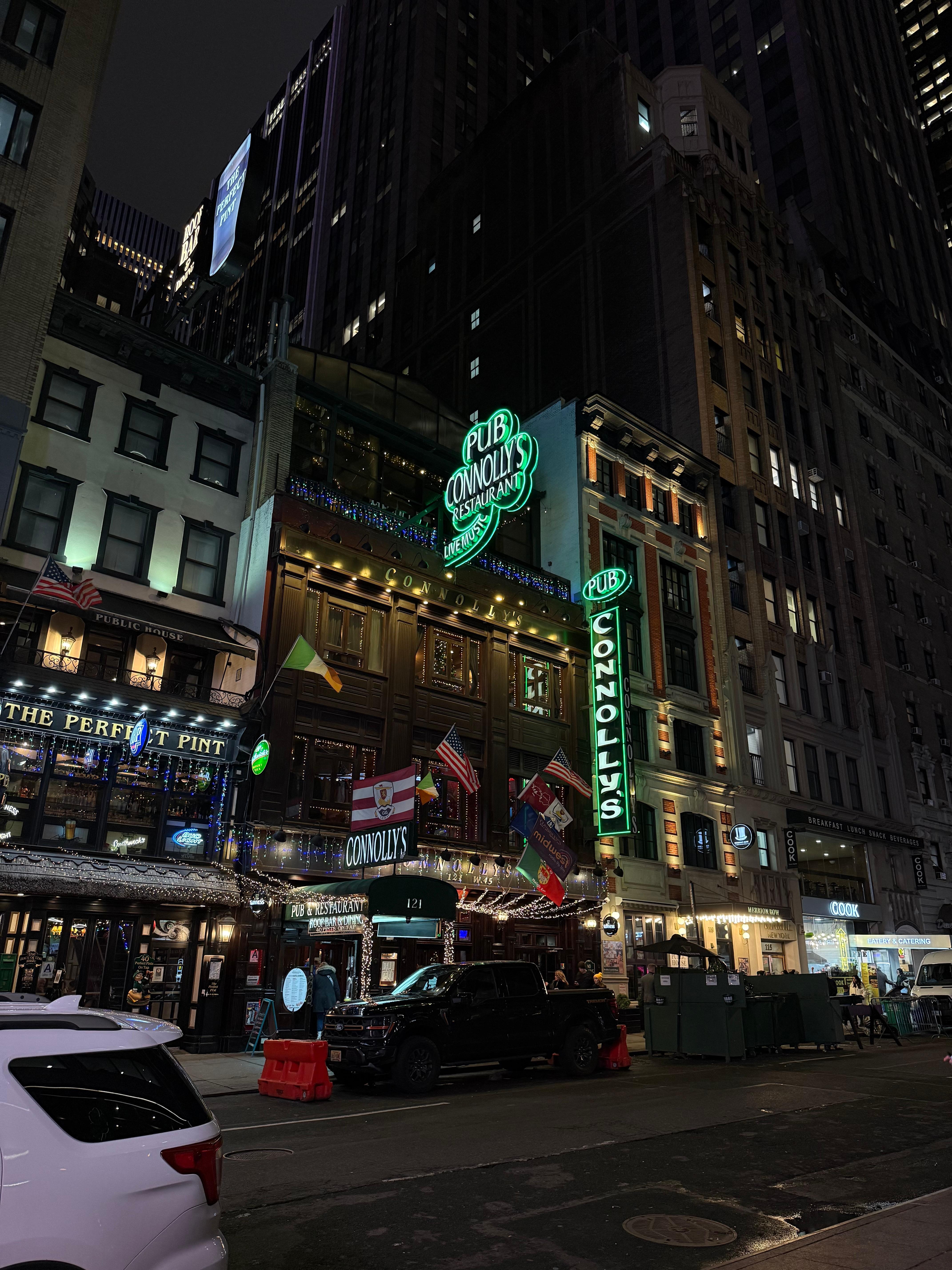 Irish pub next door, not bad for a quick drink. Also T45 rooftop bar Nextdoor as well. 