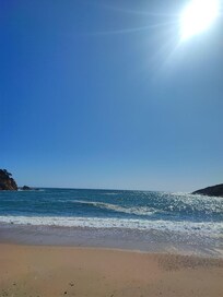 Beach in front of the hotel