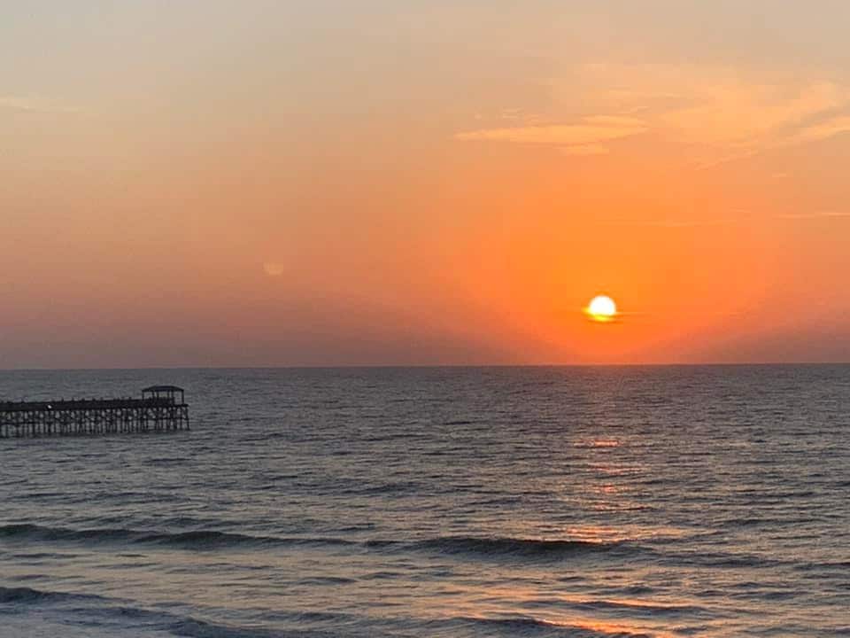 Sunrise from the balcony