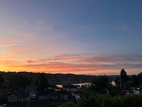 View of East Bremerton at sunrise
