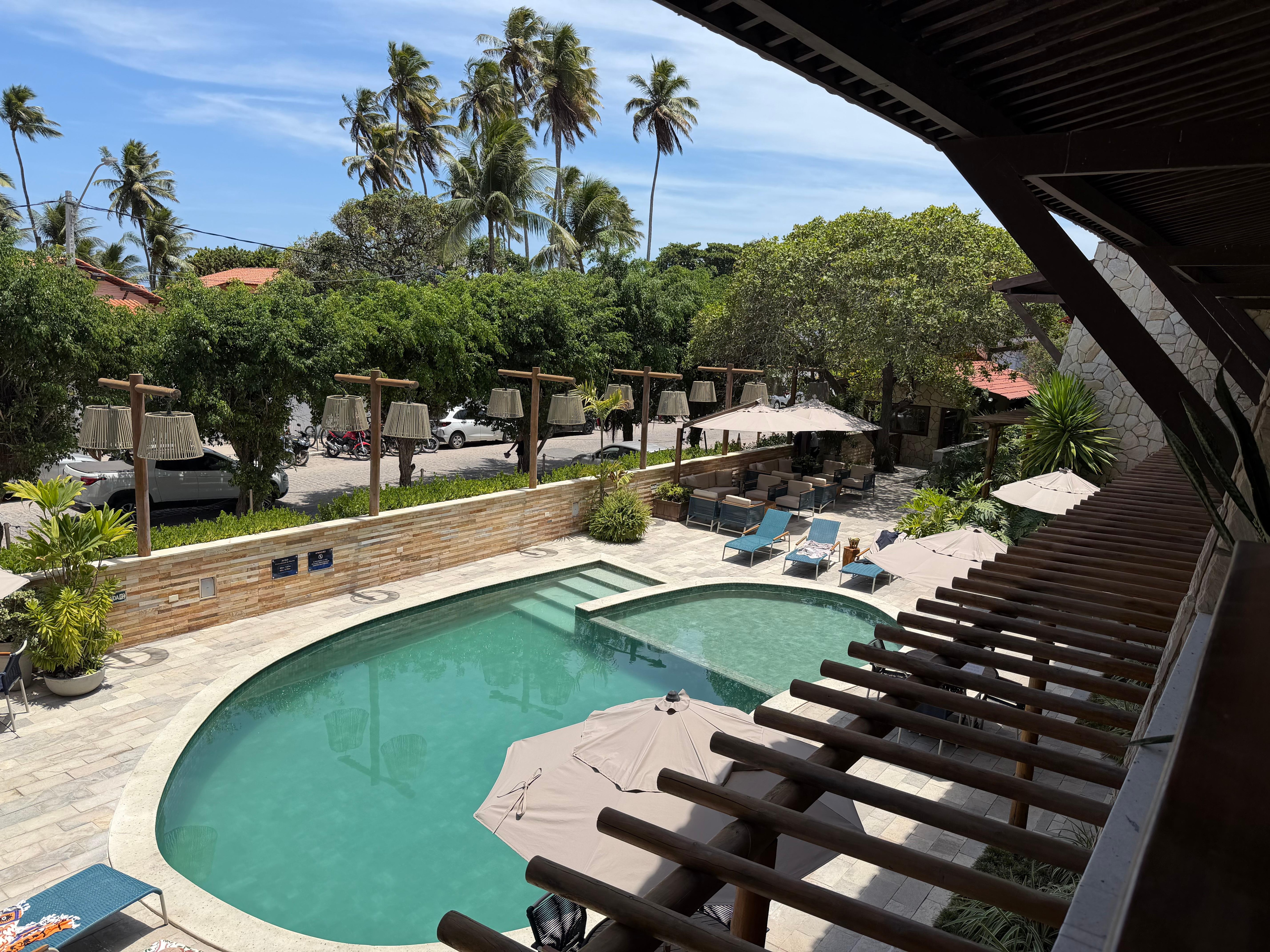 Vista da varanda do quarto