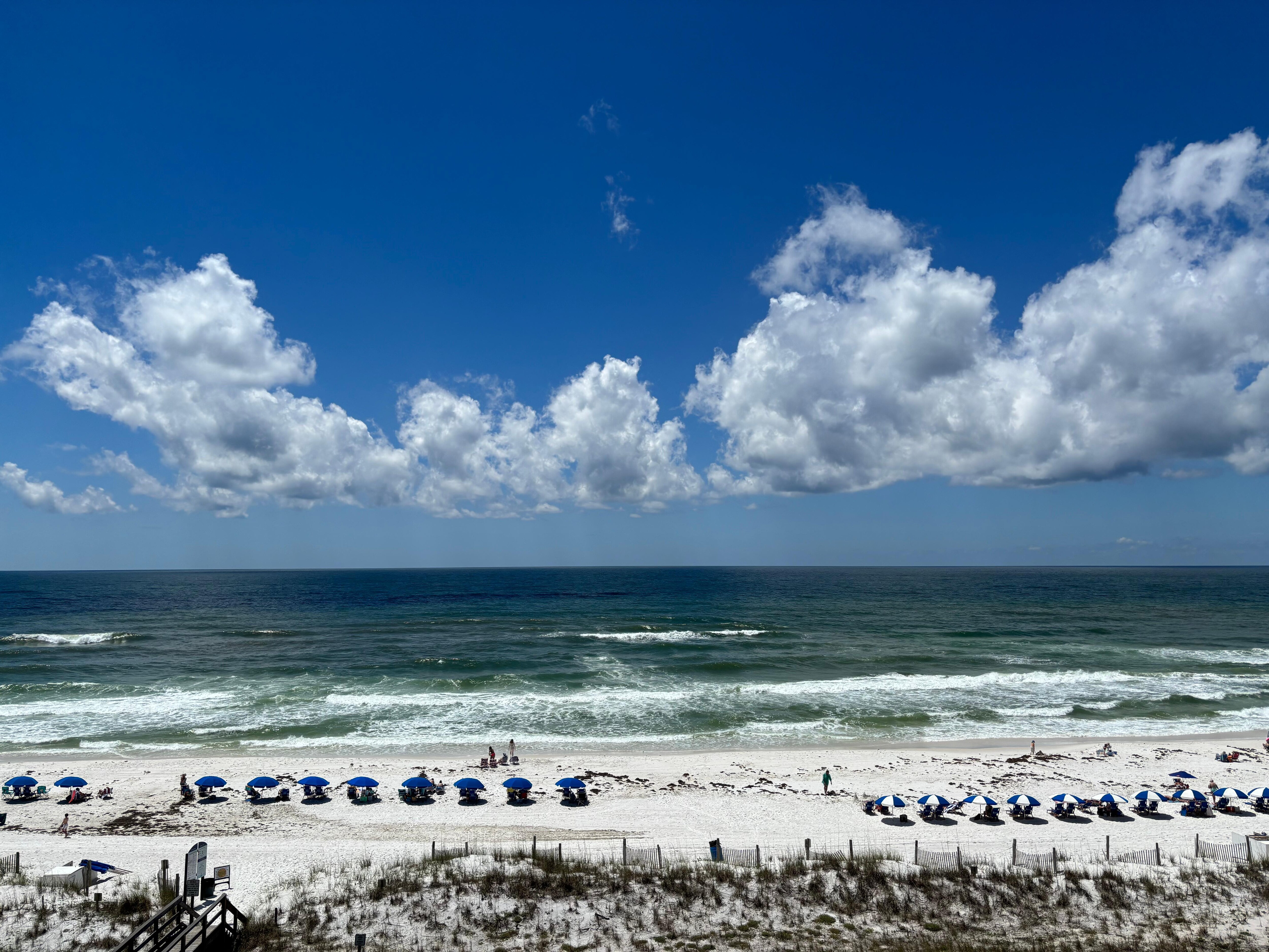 View from the balcony. 