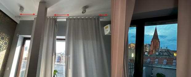 Privacy Concerns: The curtains provided are too short, failing to offer sufficient privacy.
for sure Next door people could see me naked on bed through the window.