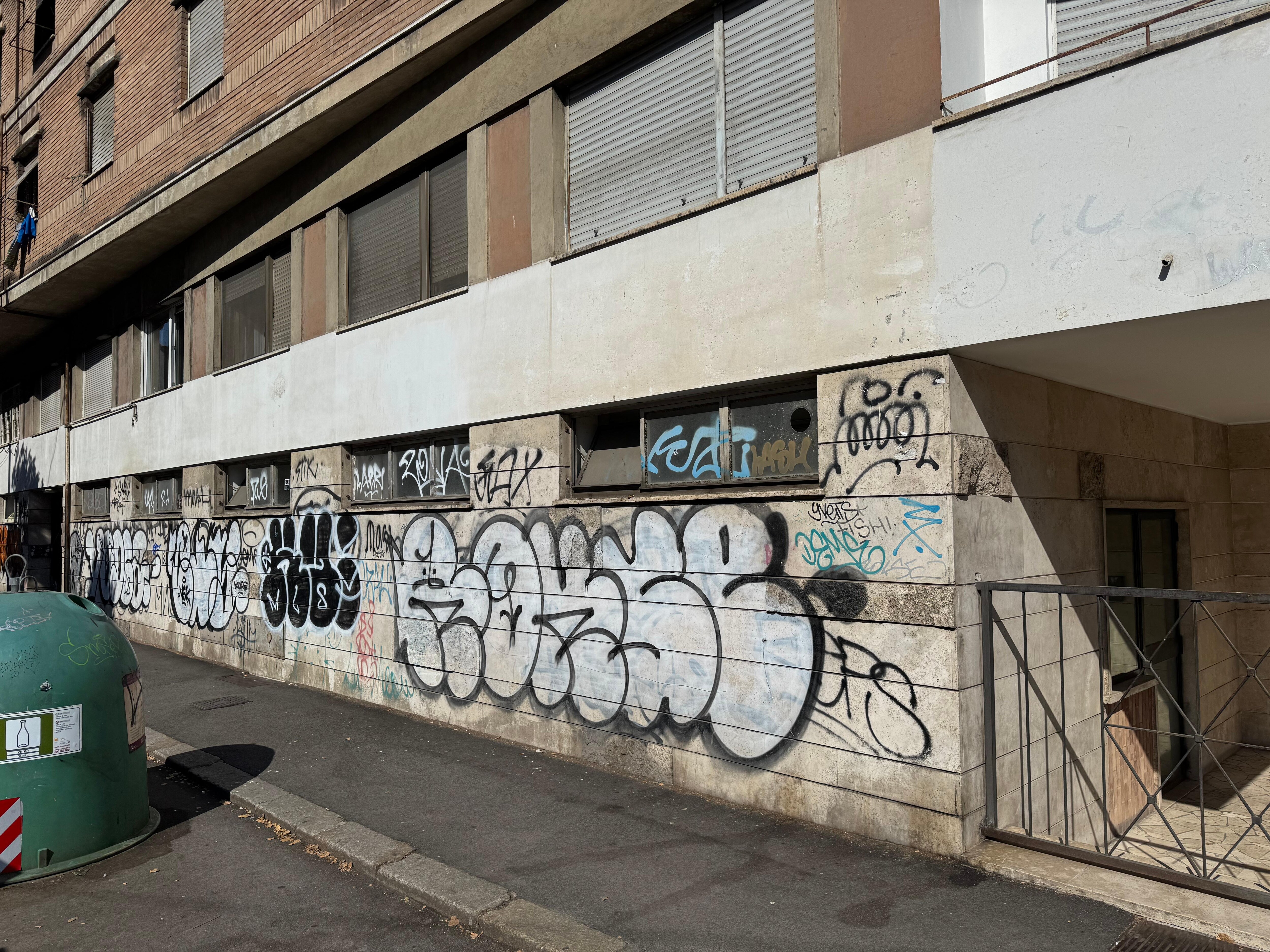 Outside building