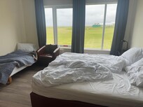 This is our room when we checked out. (I forgot to snap a photo when we arrived). It shows the entire room.