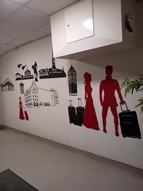 Ingången från garaget