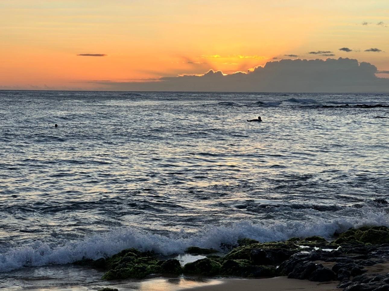 Nearby sunset. We walked to this beach nightly. 