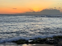 Nearby sunset. We walked to this beach nightly.
