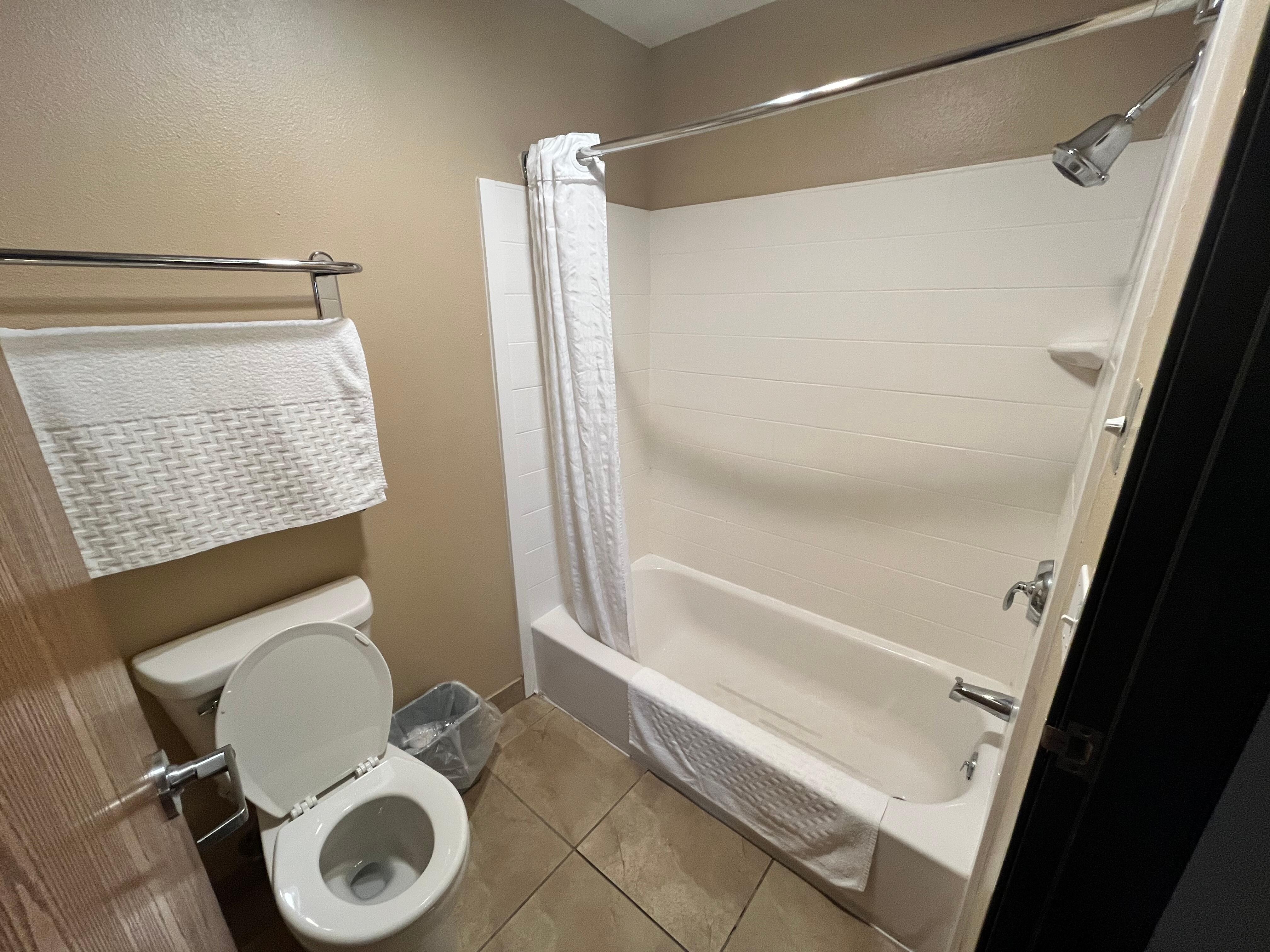 The bathroom at the time of our checkout. 