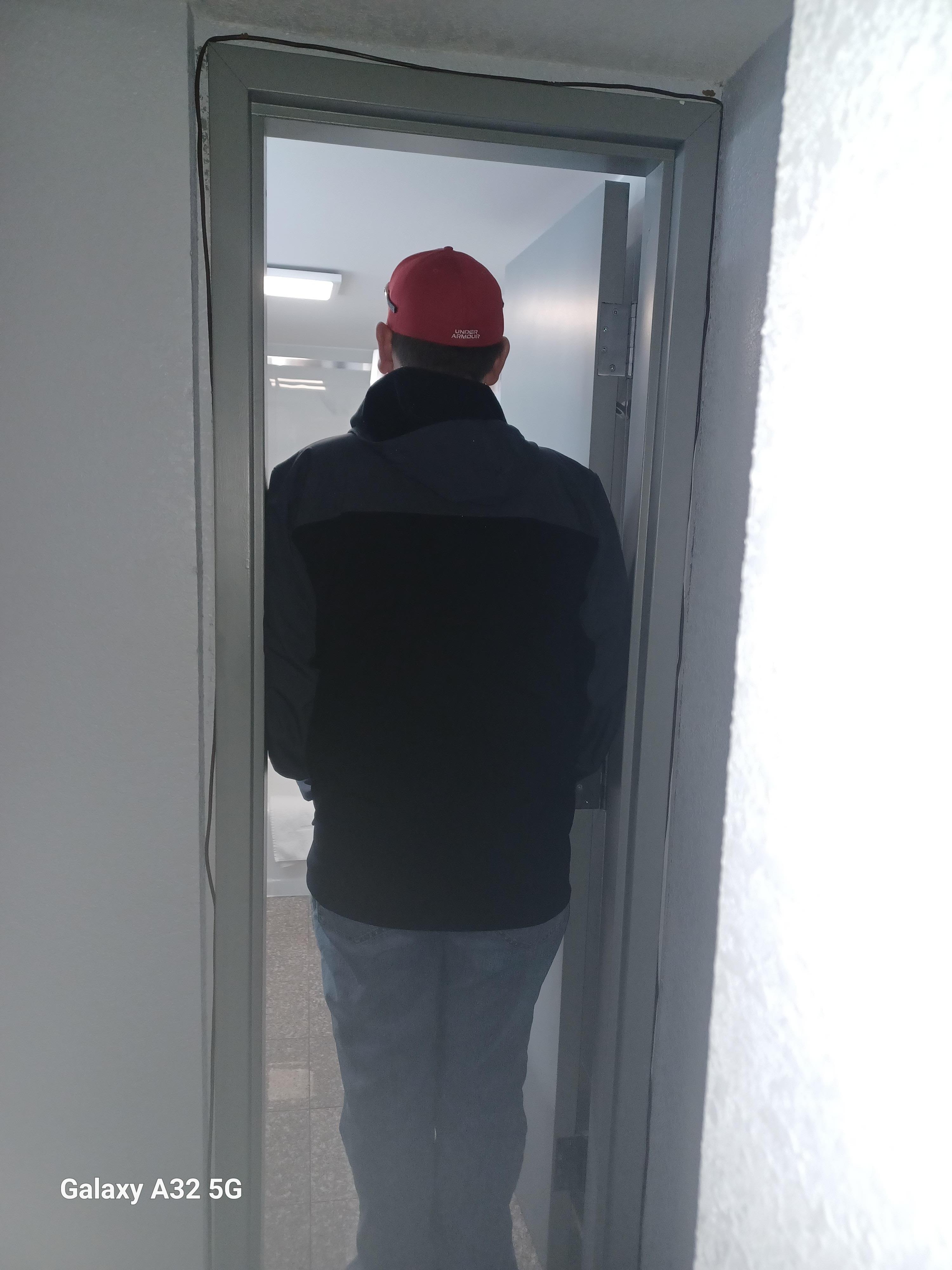 Door to bathroom was so small????