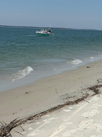 Beautiful beach across the street. We saw dolphins 10 feet from the beach! Beaches were not crowded at all.