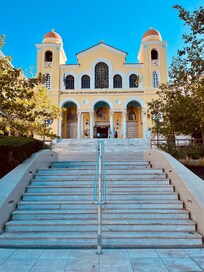 Church steps away