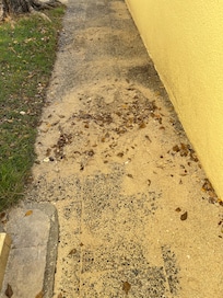 Walkway hump of stone