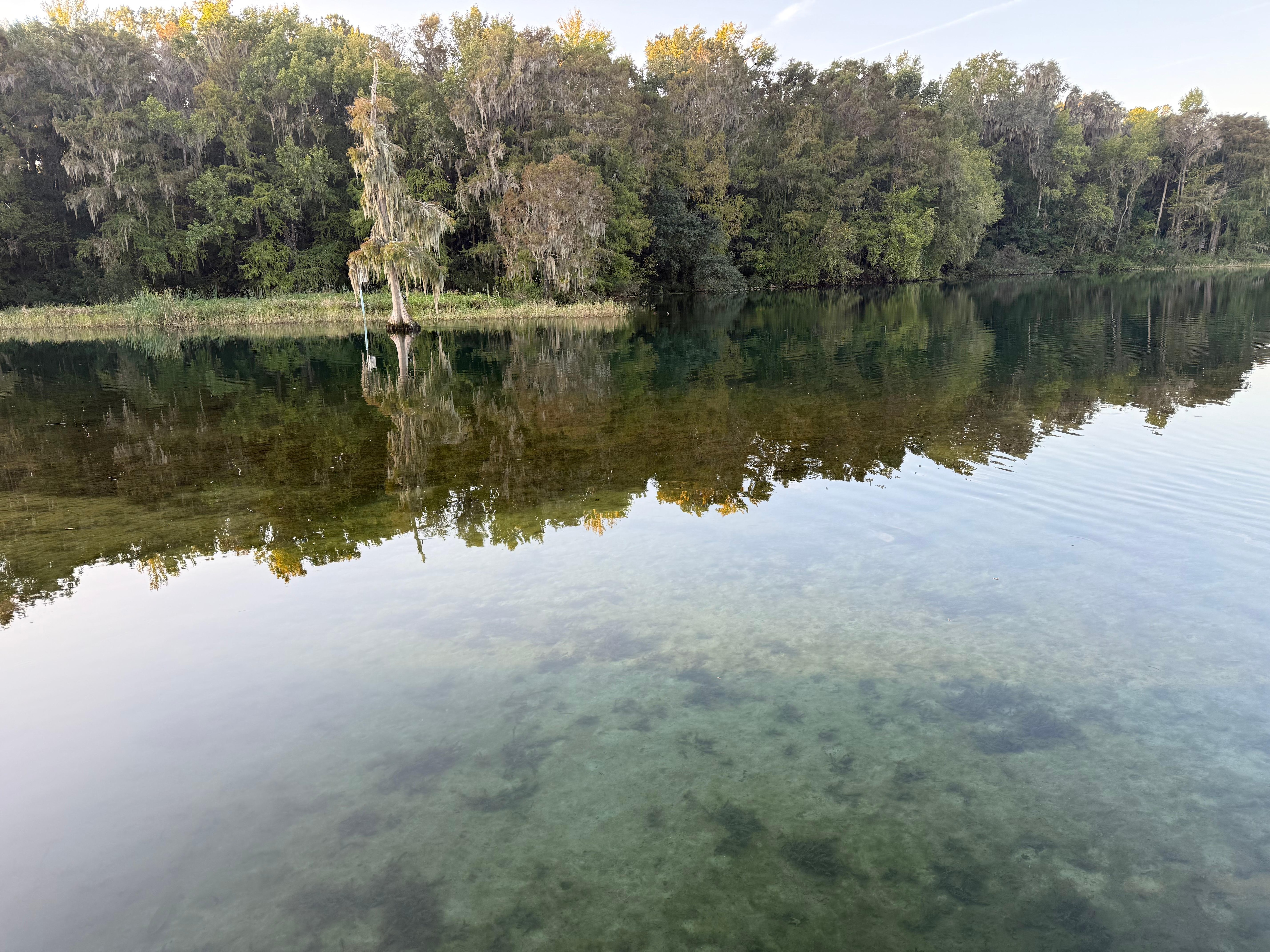 Across from dock in am