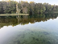 Across from dock in am