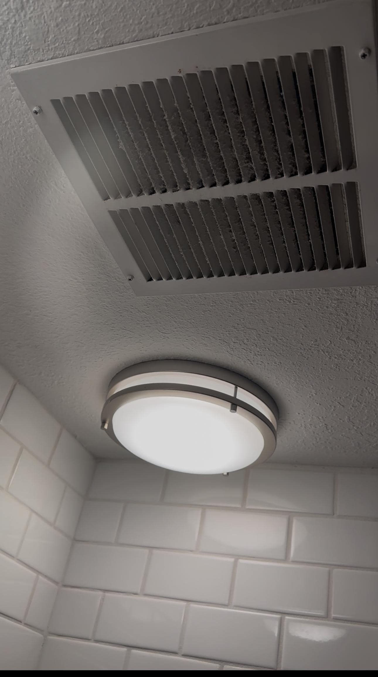 Dust by bathroom vent