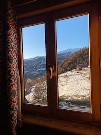 Blick aus einem Schlafzimmer