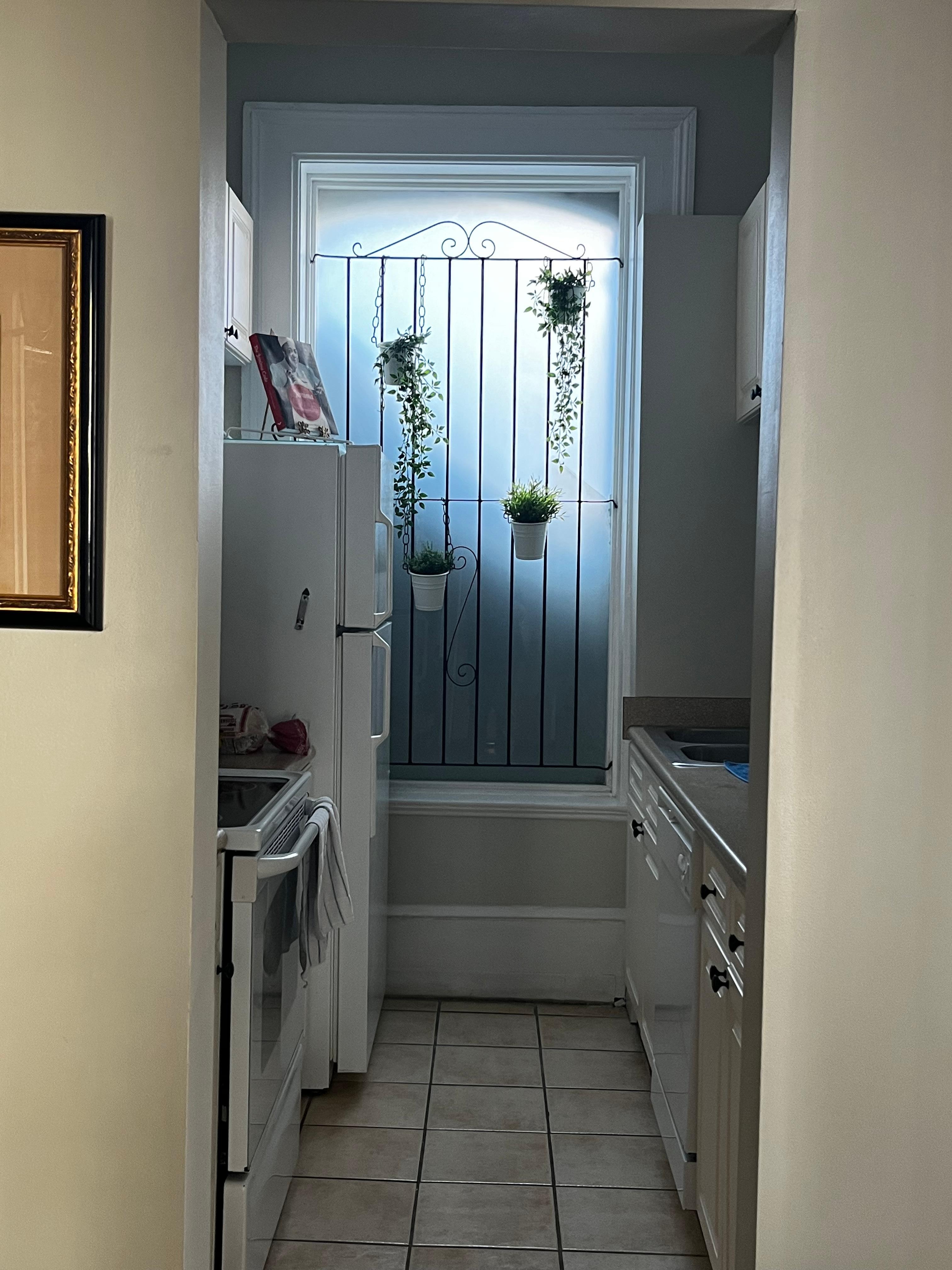 The kitchen was clean and well supplied. 