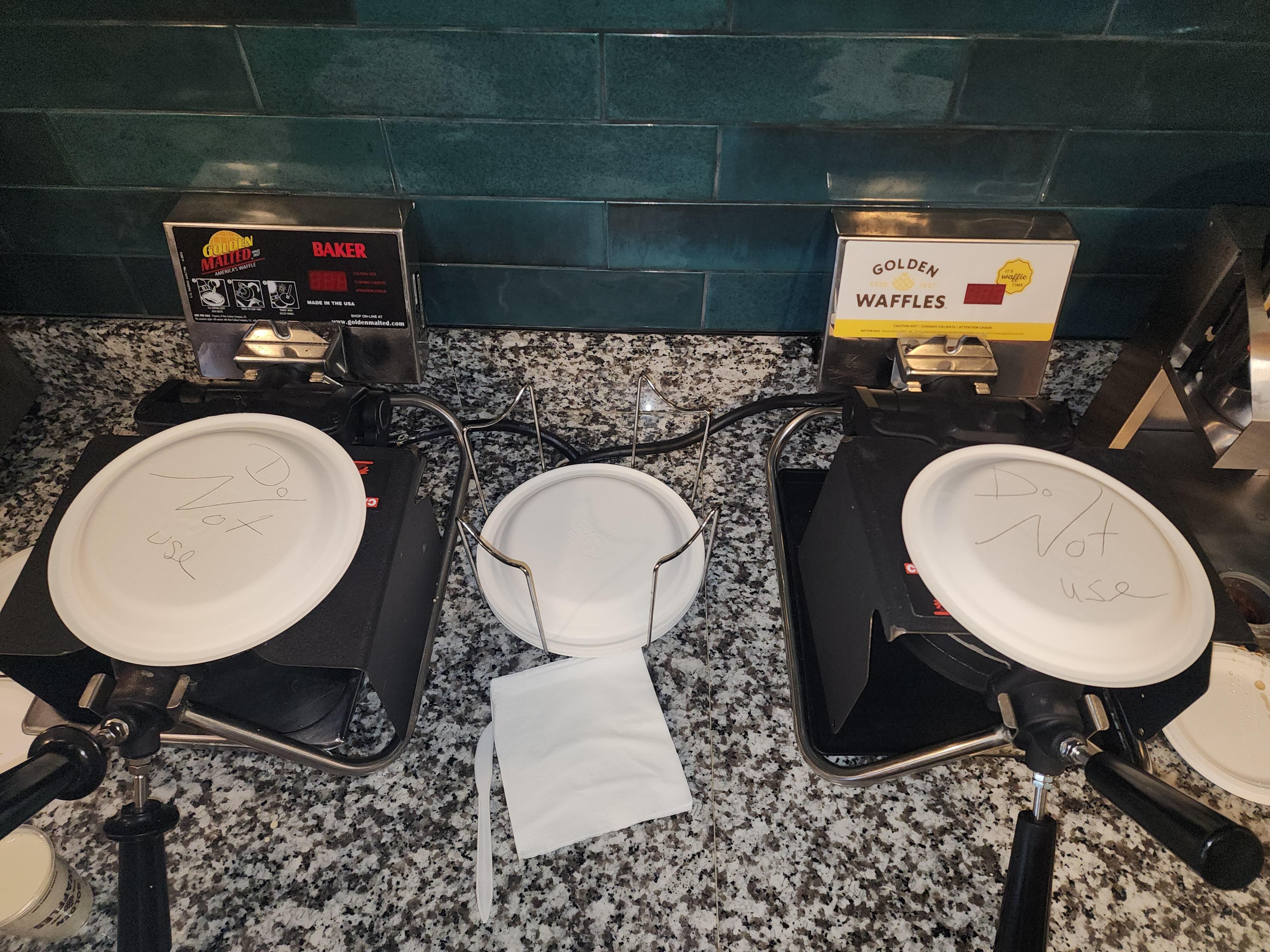 Waffle makers down
